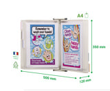 Tarifold antimicrobiële wand zichtpanelensysteem, A4, 10 zichtpanelen