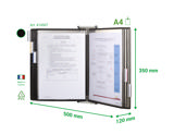 Tarifold Antimicrobial Wall Document Display System, A4, 10 Pockets