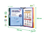 Tarifold Antimicrobial Wall Document Display System, A4, 10 Pockets