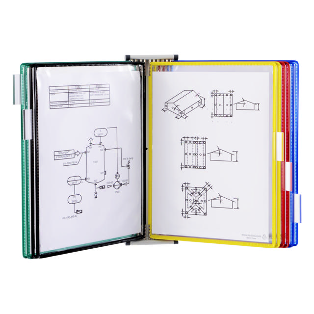 Tarifold Magnetic Wall Document Display System, A4, 10 Pockets