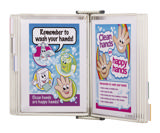 Tarifold antimicrobiële magnetische wand zichtpanelensysteem, A4, 10 zichtpanelen