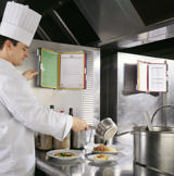 Tarifold Stainless Steel Wall Document Display System, A4, 10 Pockets, Left Side Loading