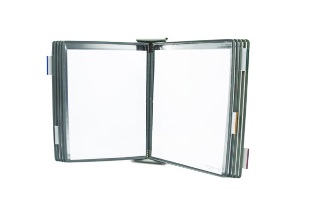 Tarifold metalen wand zichtpanelensysteem uitbreidingsset, A4, 10 zichtpanelen