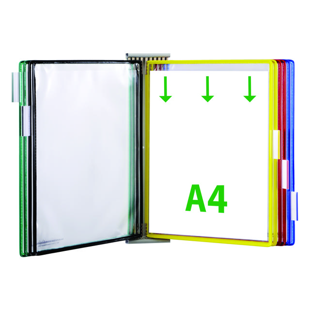 Tarifold Metal Wall Document Display Extension Kit, A4, 10 Pockets