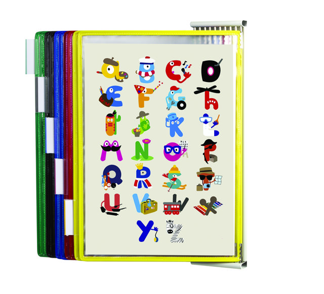 Tarifold Metal Wall Document Display Extension Kit, A4, 10 Pockets