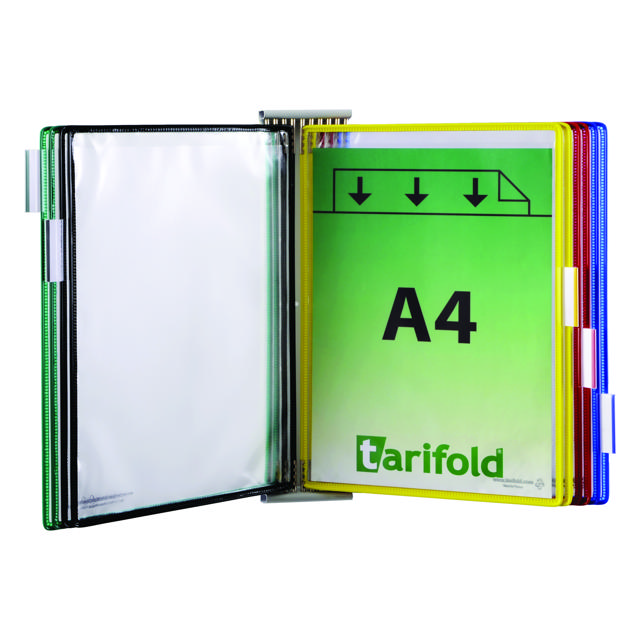 Tarifold Metal Wall Document Display Extension Kit, A4, 10 Pockets