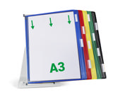 Tarifold metallbord dokumentvisningssystem, A3, 20 fickor