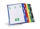 Tarifold metallbord dokumentvisningssystem, A3, 30 fickor
