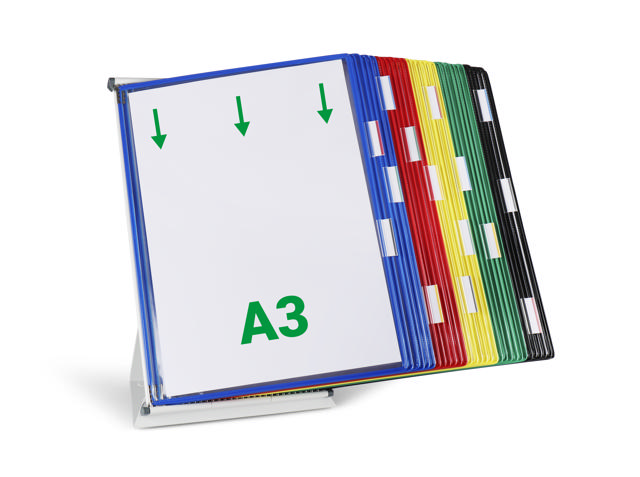 Tarifold metallbord dokumentvisningssystem, A3, 30 fickor
