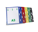 Tarifold metallbord dokumentvisningssystem, A3, 60 fickor