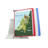 Tarifoldin metallinen pöytäasiakirjojen näyttöjärjestelmä, A4, 10 taskua, FR/UK/NL/CZ värit