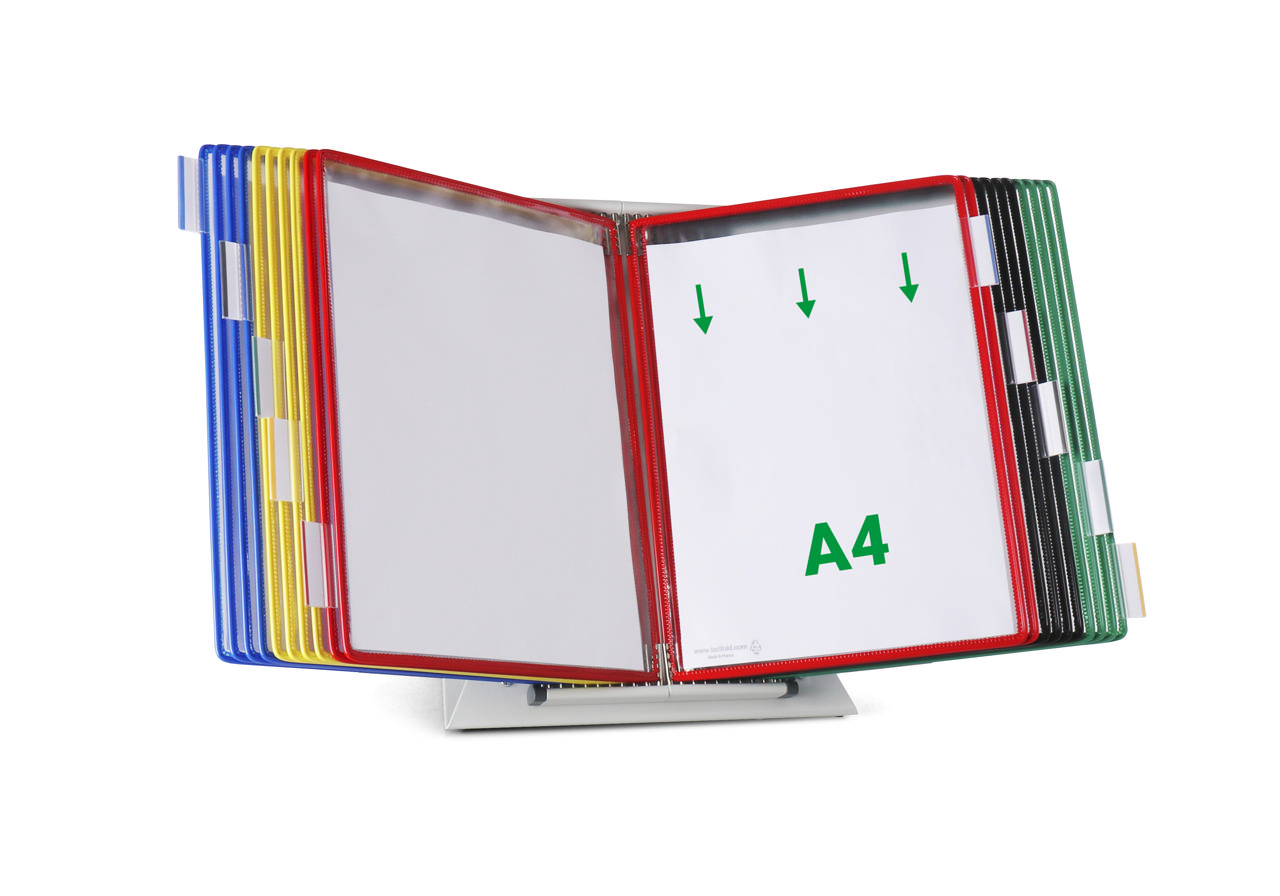 Tarifold Metal Desk Document Display System, A4, 20 Pockets