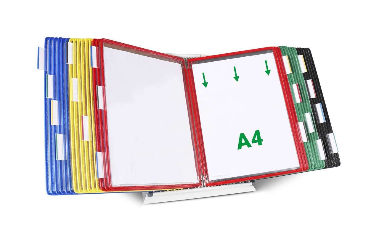 Tarifold Metal Desk Document Display System, A4, 30 Pockets