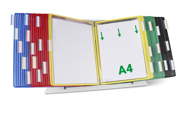 Tarifold Metal Desk Document Display System, A4, 40 Pockets