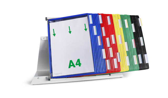 Tarifold Metal Desk Document Display System, A4, 40 Pockets
