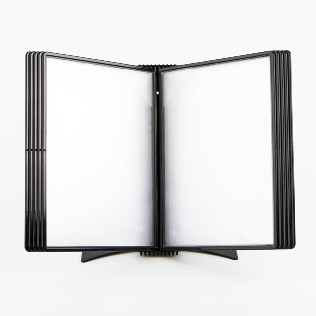 Easy Load Black Edition Desk Document Display System, A4, 10 PP Pockets