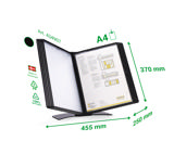 Easy Load Black Edition Desk Document Display System, A4, 10 PP Pockets
