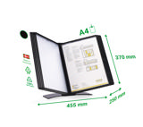 Easy Load Black Edition Desk Document Display System, A4, 10 PP Pockets