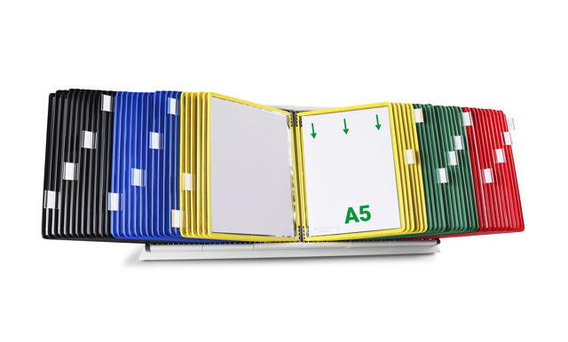 Tarifold metallbord dokumentvisningssystem, A5, 60 fickor