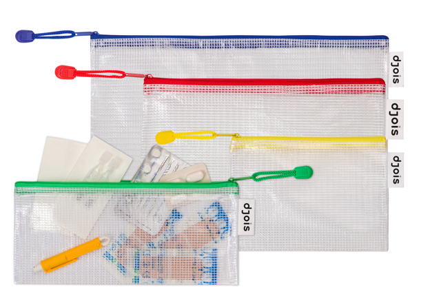 Zipper Storage Bags - A4 Size - Blue