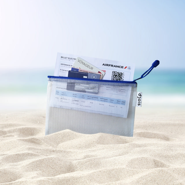 Zipper Storage Bags - A5 Size - Blue