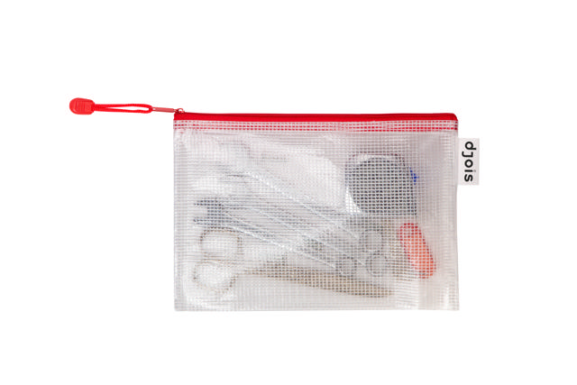 Zipper Storage Bags - A5 - Red