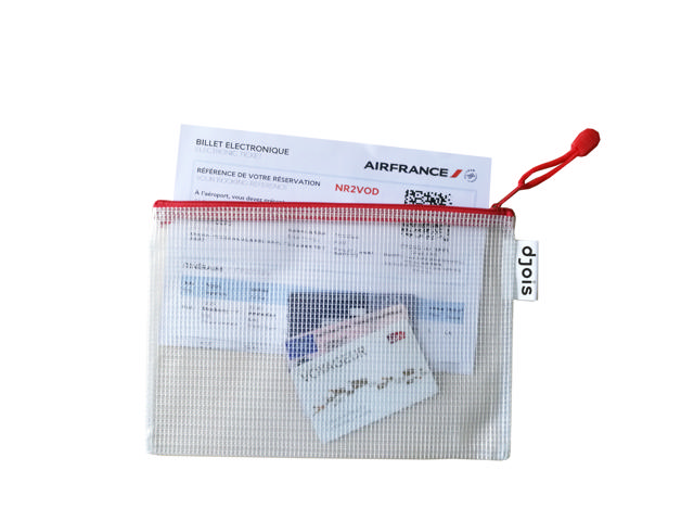 Zipper Storage Bags - A5 - Red