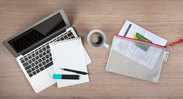 Zipper Storage Bags - A5 - Red