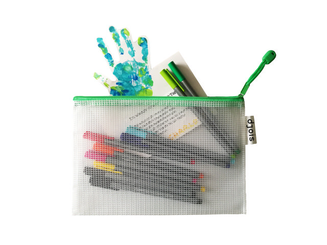 Zipper Storage Bag - A5 Size - Green