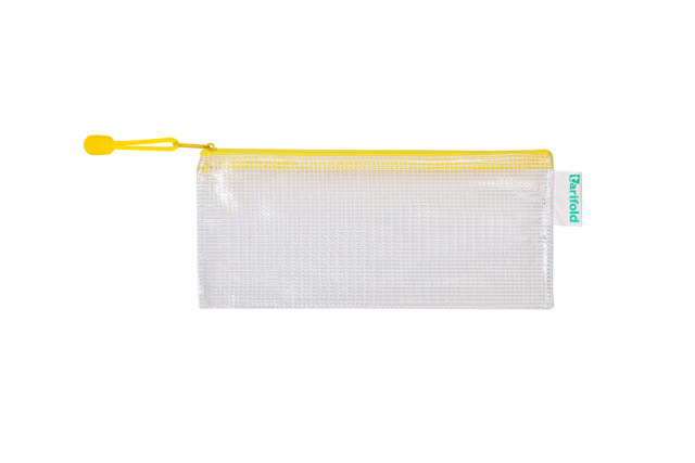 Förvaringspåse med dragkedja, checkhäfte storlek