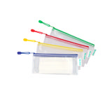 Förvaringspåse med dragkedja, checkhäfte storlek