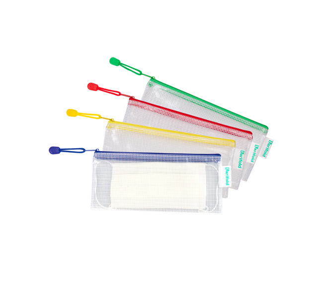 Förvaringspåse med dragkedja, checkhäfte storlek