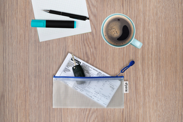 Vetoketjullinen säilytyspussi, A6