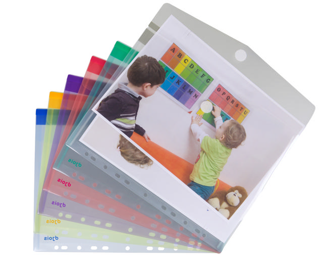 Farve Kollektion Perforeret Kuvert, A4, Liggende