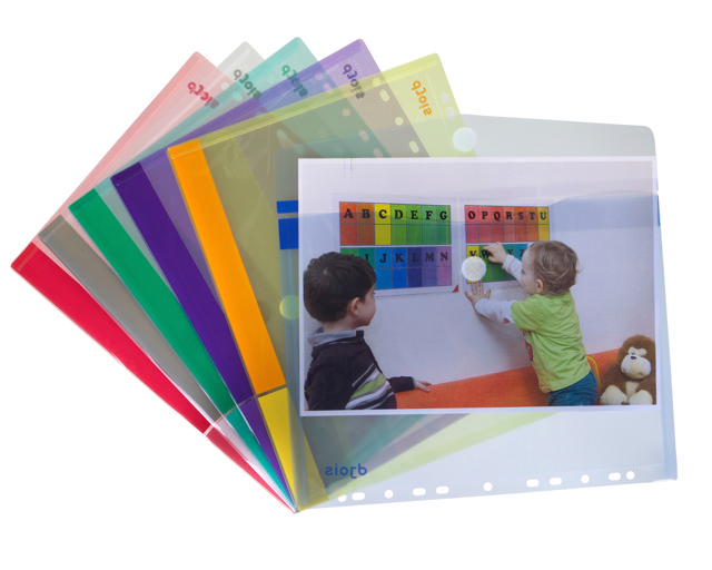 Farve Kollektion Perforeret Kuvert, A4, Liggende