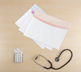 Färgglad drömkuvert, A4, liggandeformat