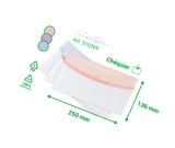 Färgglad drömkuvert, checkhäfte storlek, liggande format