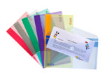 Färgsamling Kuvert, Checkhäfte Storlek, Liggande