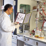 Columna de mesas de trabajo para expositores