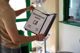 Tarifold Metal Floor Document Display System, A4, 10 pockets