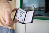 Tarifold Metal Floor Document Display System, A4, 10 pockets