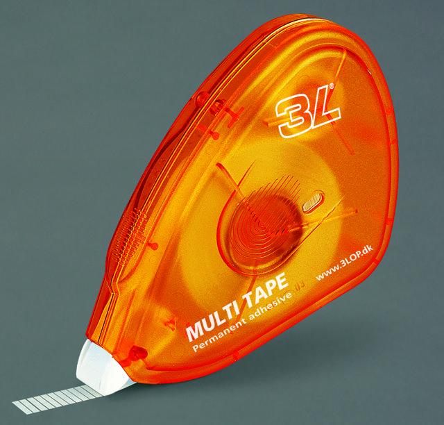 Självhäftande Multitejp, Permanent, Dubbelhäftande