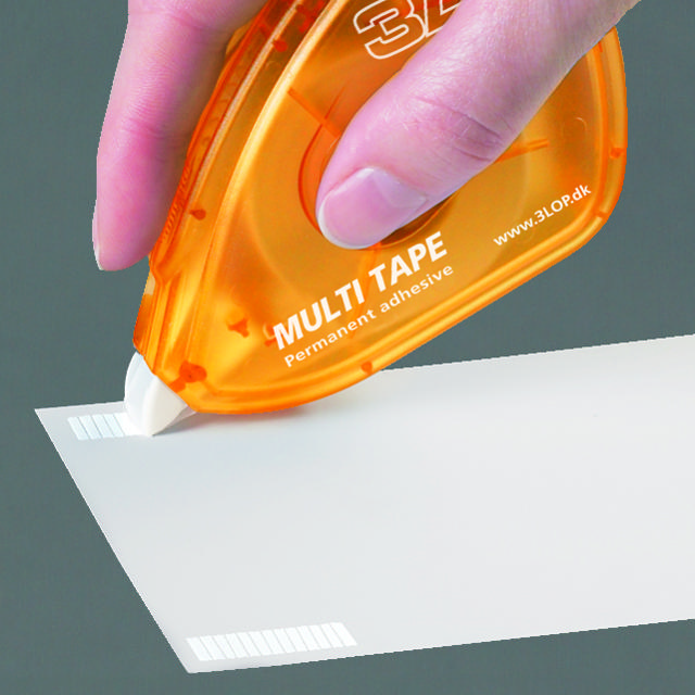 Självhäftande Multitejp, Permanent, Dubbelhäftande