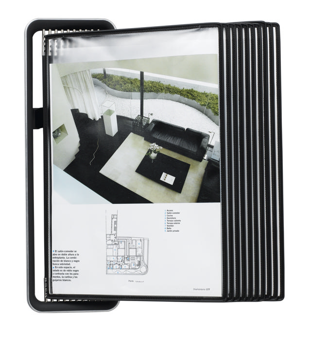 Tarifold Veo Wall Document Display System, A4, 10 PP Pockets