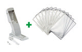 Tarifold Design uitbreidingsset voor bureau zichtpanelensysteem, A4, 10 PP zichtpanelen