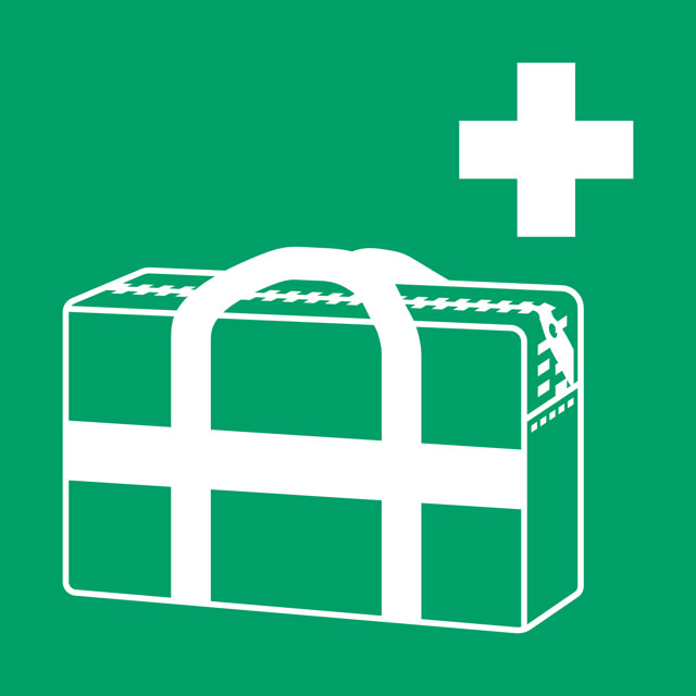 Pictogramm-Zeichen Erste-Hilfe Kasten, 200 x 200 mm