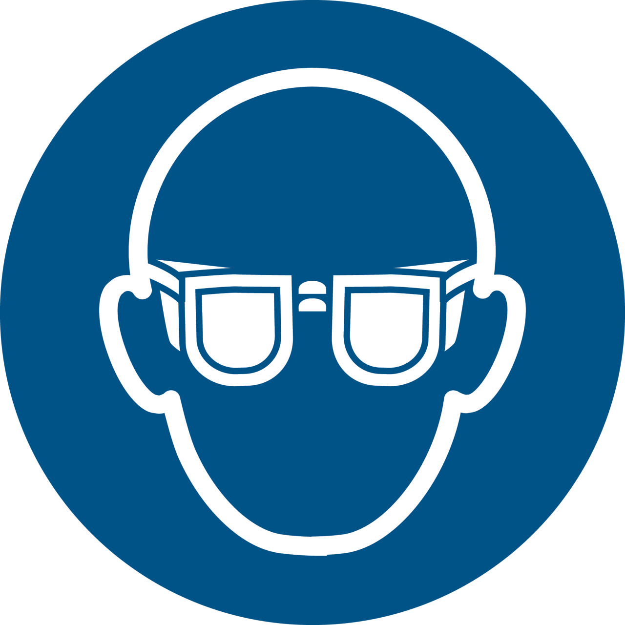 Piktogramm-Zeichen Augenschutz benutzen, 200 mm