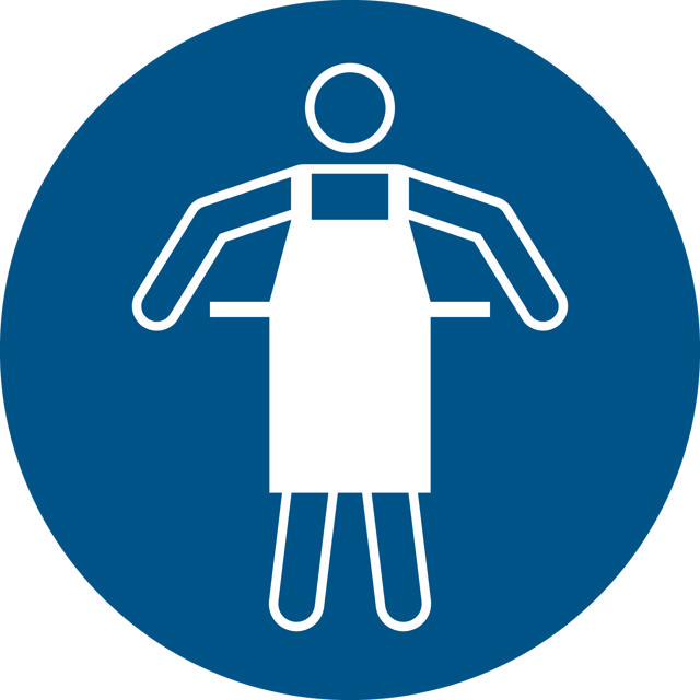 Pictogram bordje Beschermschort verplicht, 300 mm