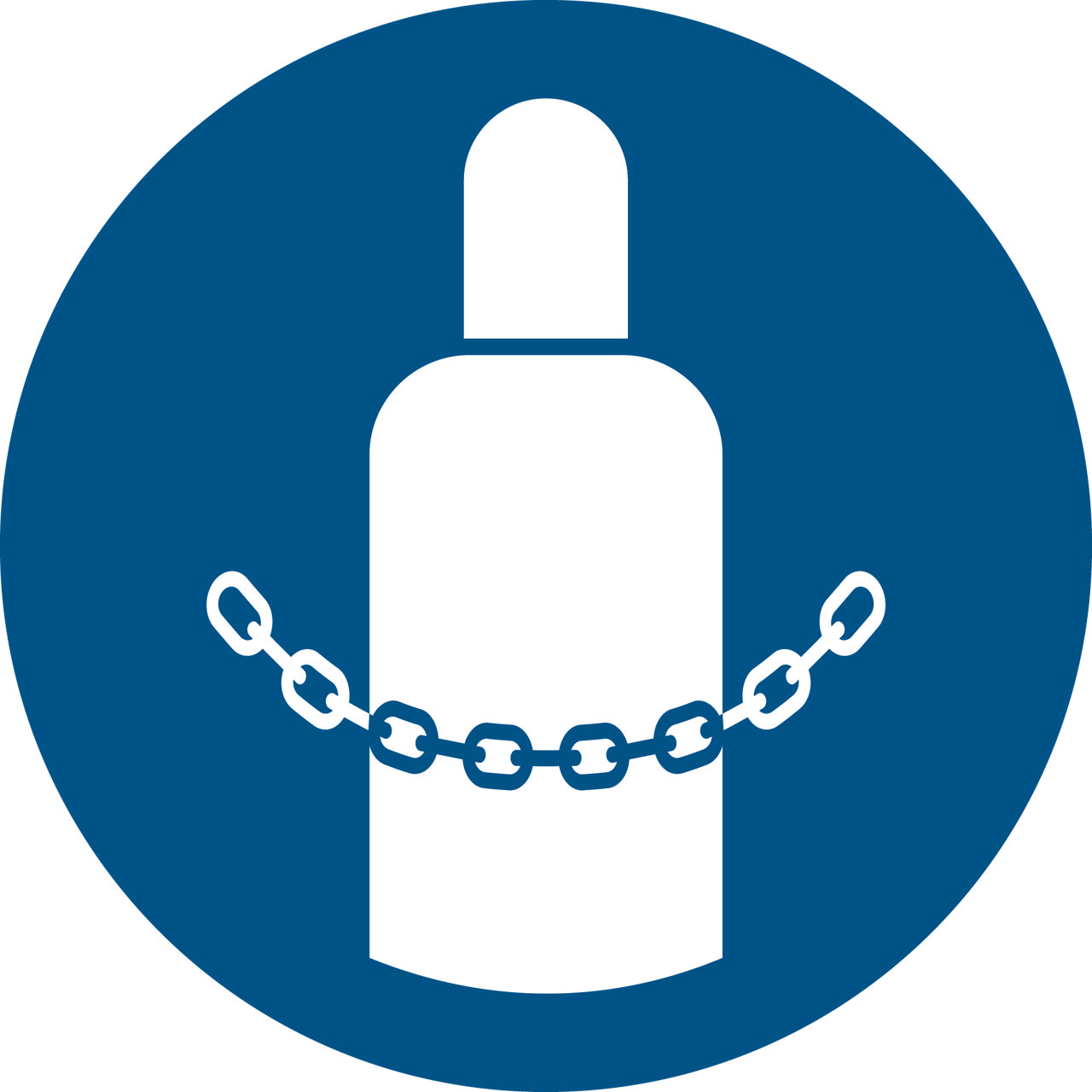 Turvallisuusmerkki Kiinnitä Kaasupullot, 300 mm