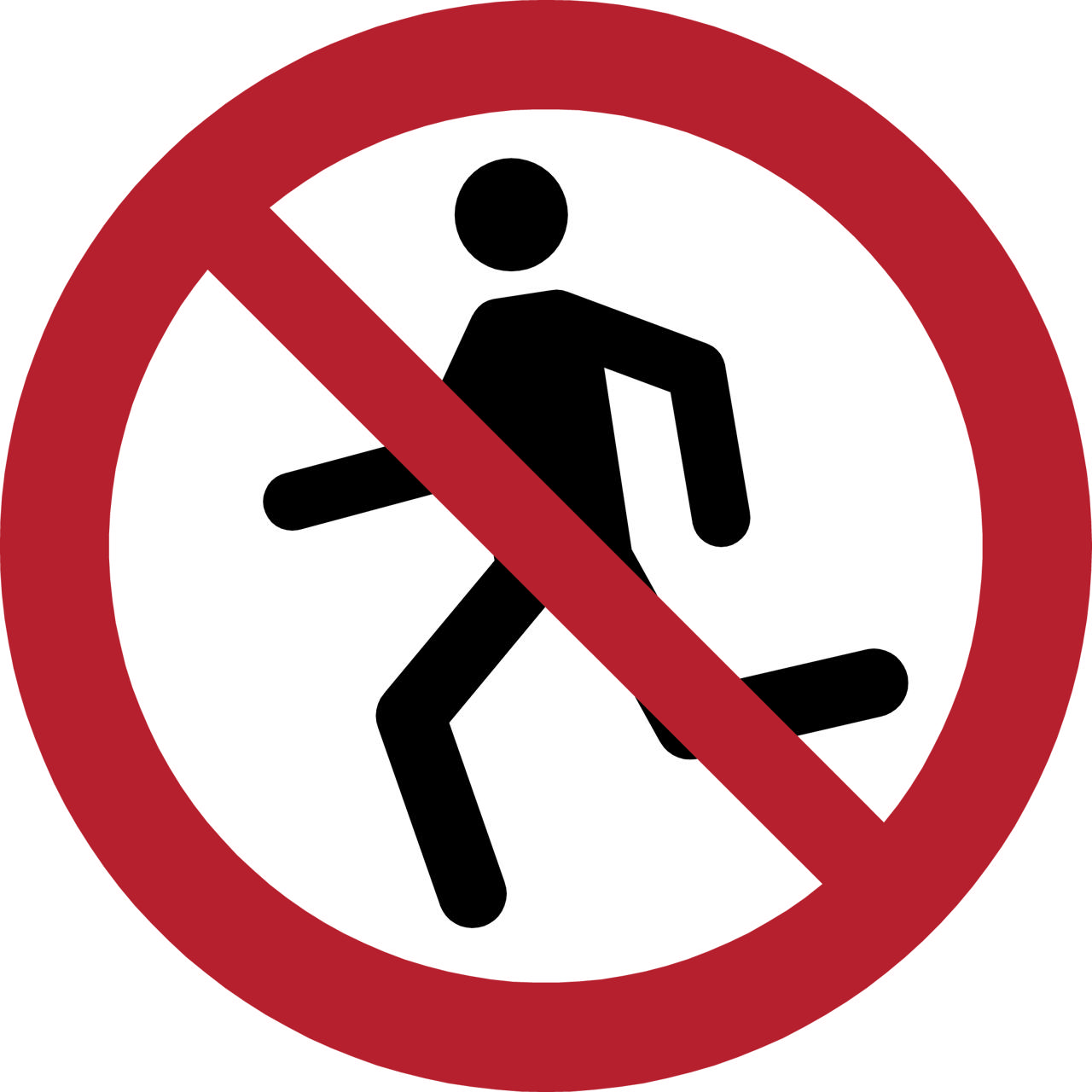 Turvallisuusmerkki Ei Juoksemista, 300 mm